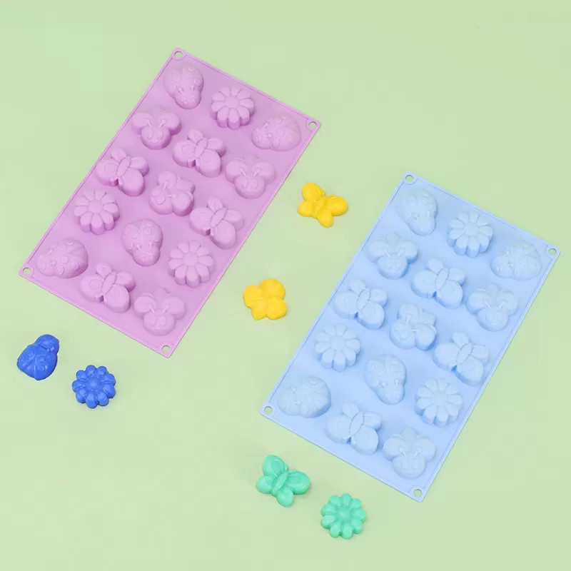 YH-076 Silicone Spring Day Cake Mold