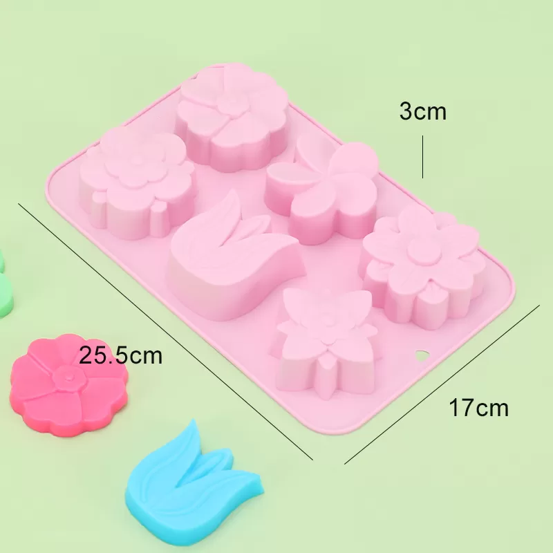 YH-116 Silicone Spring Day Cake Mold