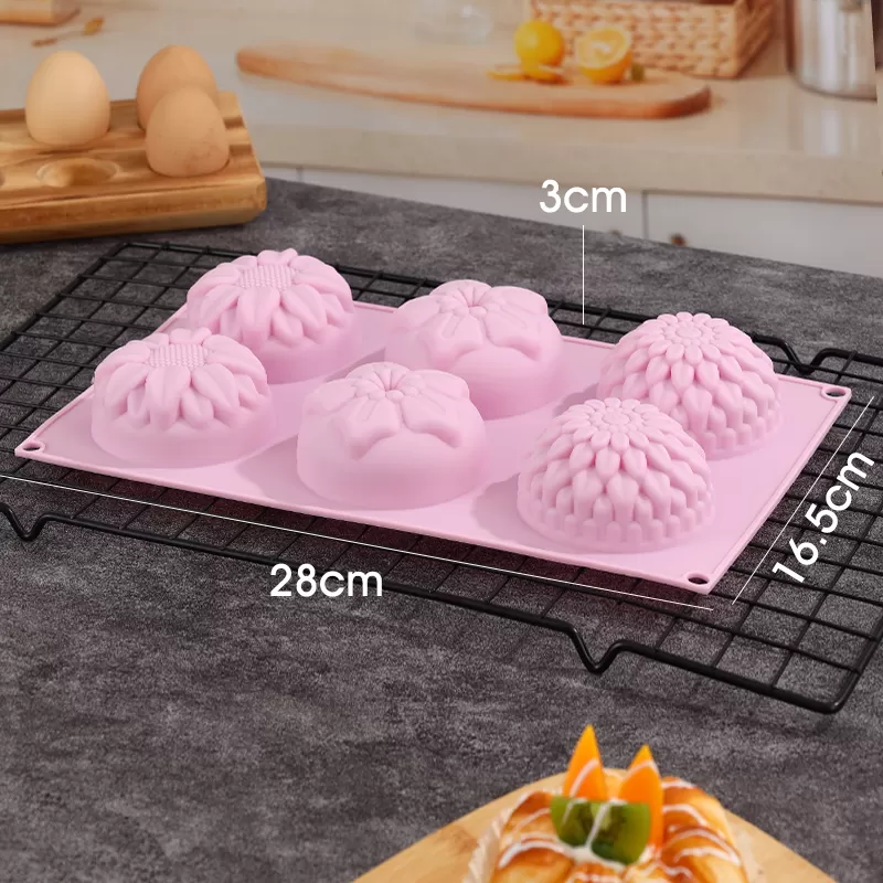 YH-008 Silicone Spring Day Cake Mold
