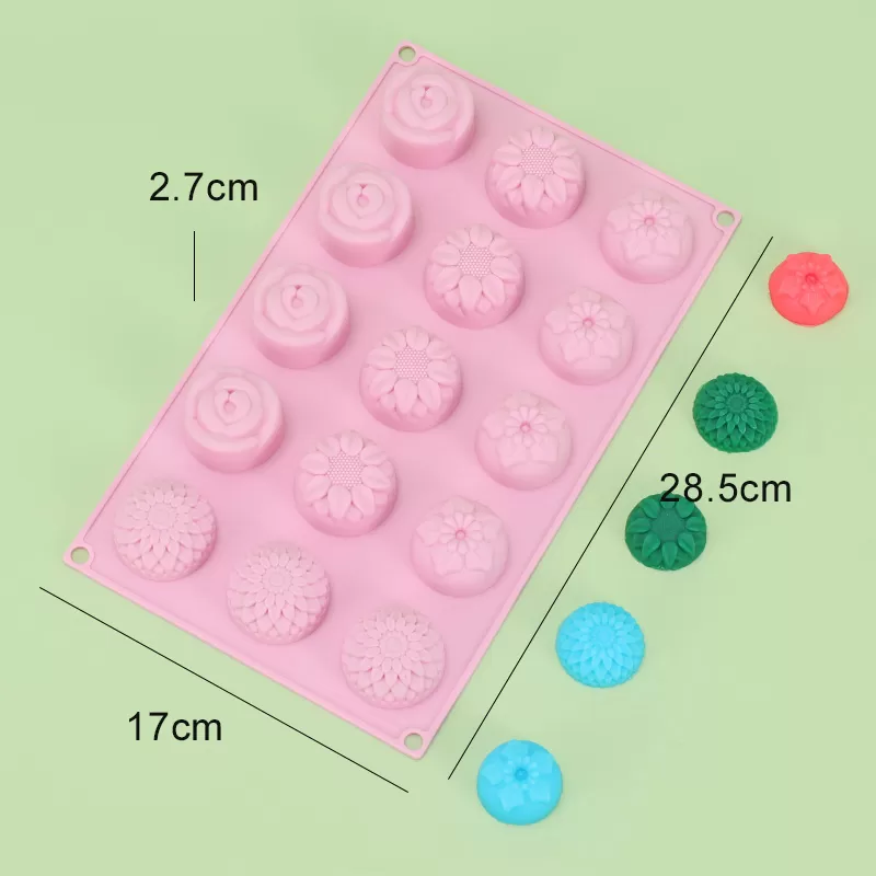YH-066 Silicone Spring Day Cake Mold