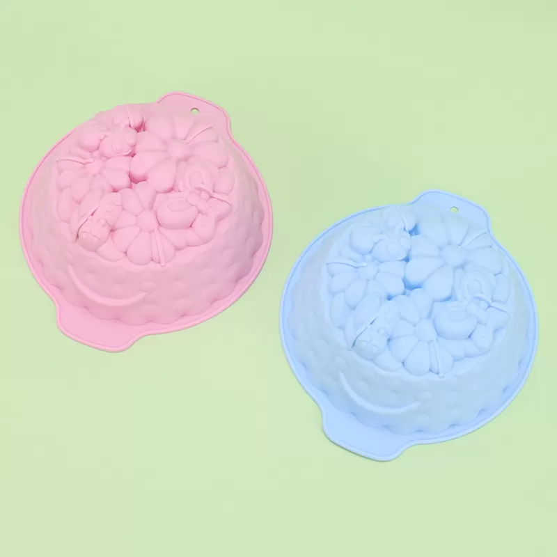 YH-136 Silicone Spring Day Cake Mold