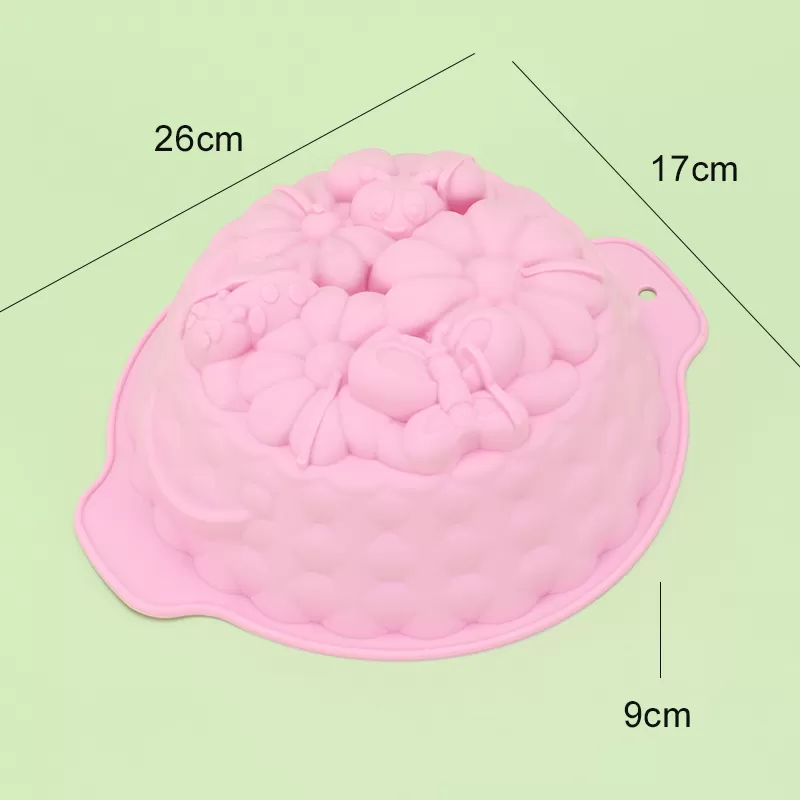 YH-136 Silicone Spring Day Cake Mold
