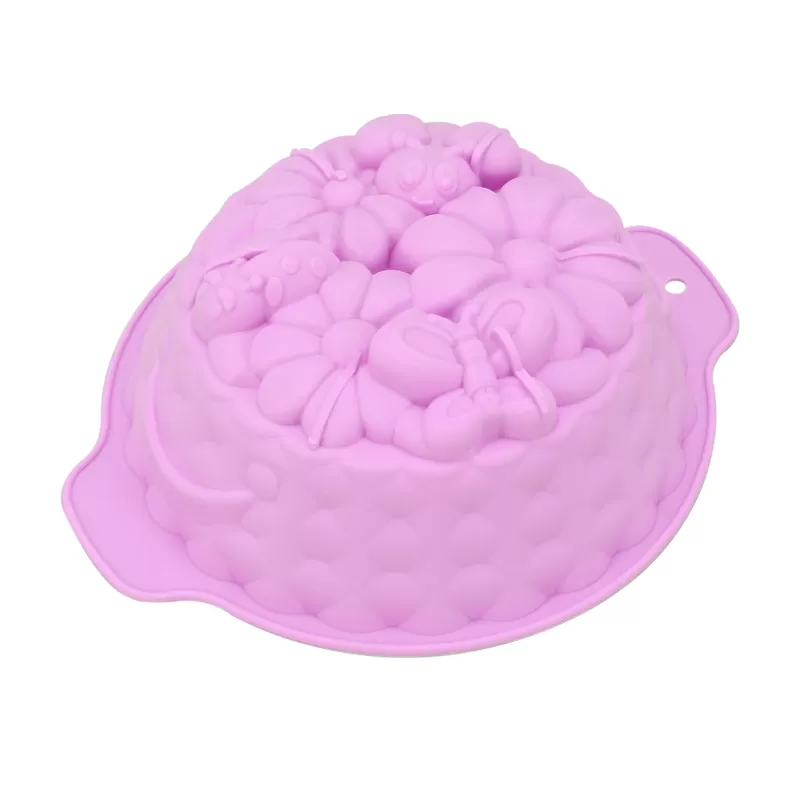 YH-136 Silicone Spring Day Cake Mold