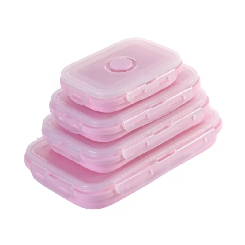 YH-644 Silicone Folding  Lunch Box