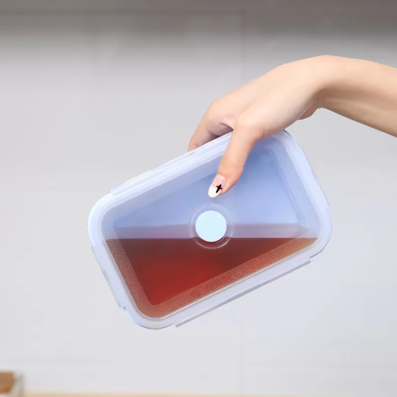 YH-644 Silicone Folding  Lunch Box
