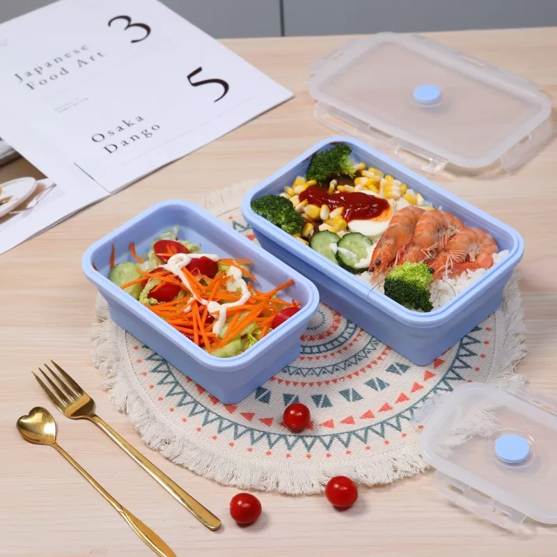 YH-644 Silicone Folding  Lunch Box