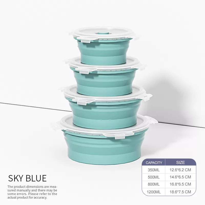 YH-1116 Silicone Folding  Lunch Box