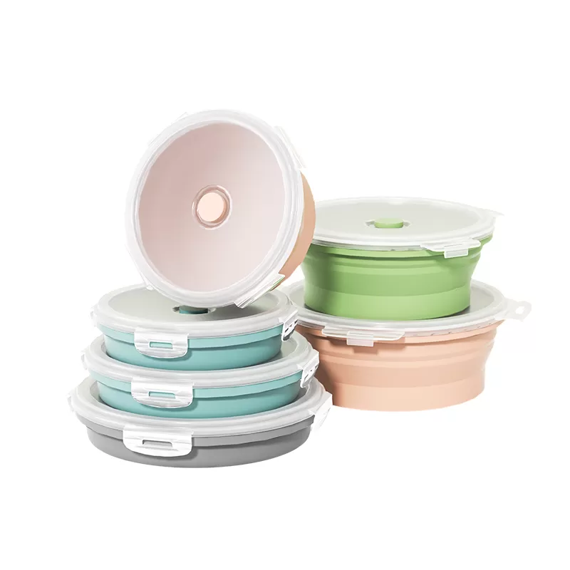 YH-1116 Silicone Folding  Lunch Box