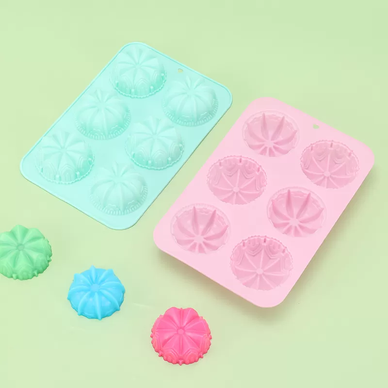 YH-115 Silicone 6-Hole Cake Mold