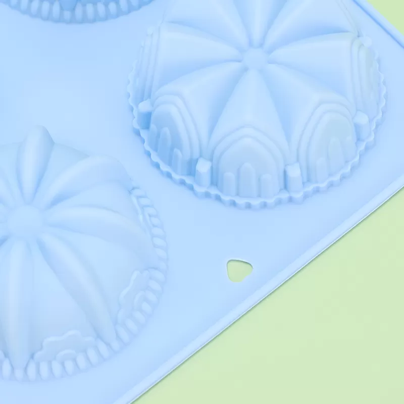YH-115 Silicone 6-Hole Cake Mold