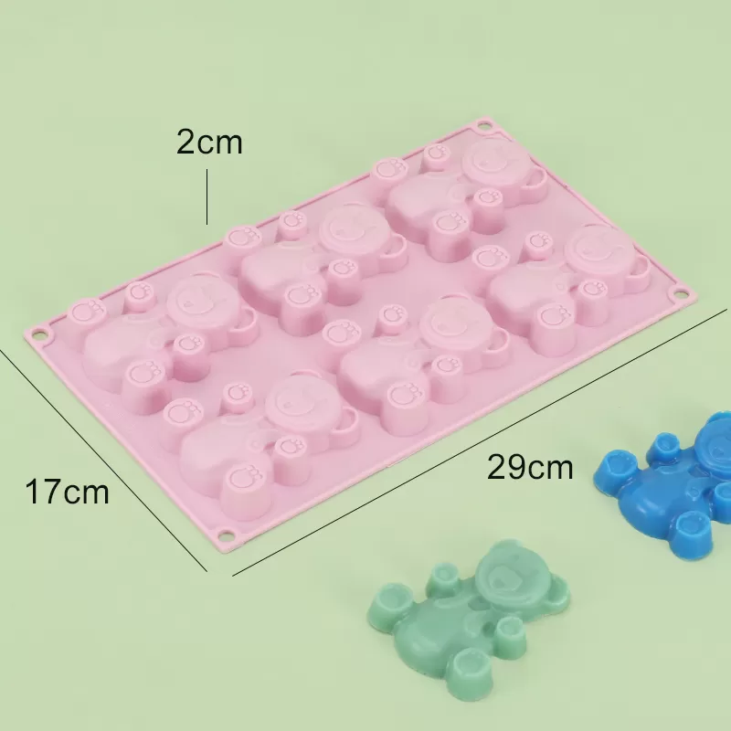 YH-256 Silicone 6-Hole Cake Mold