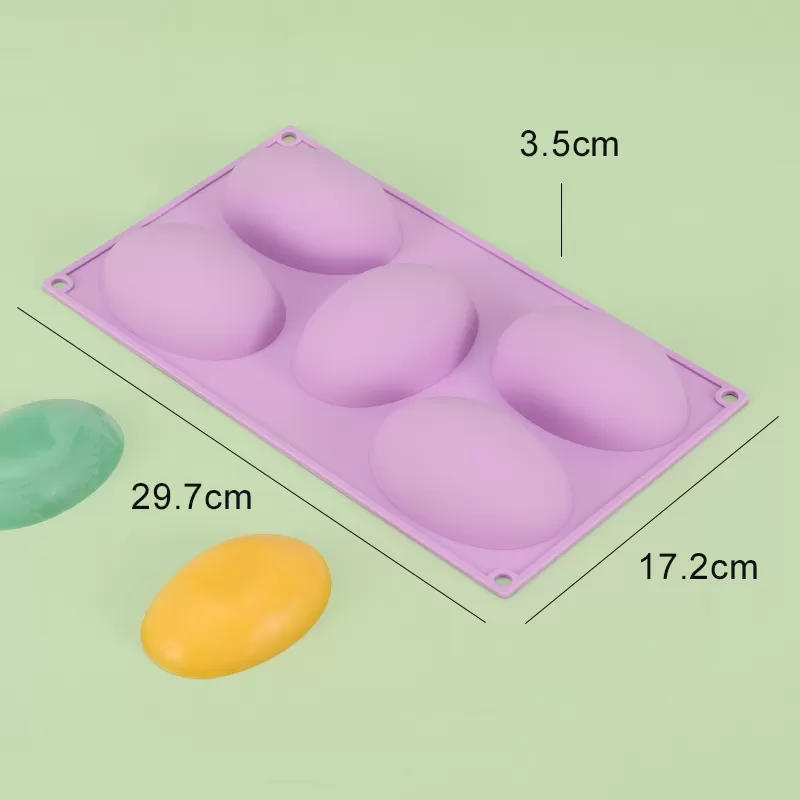 YH-430 Silicone 5-Hole Cake Mold