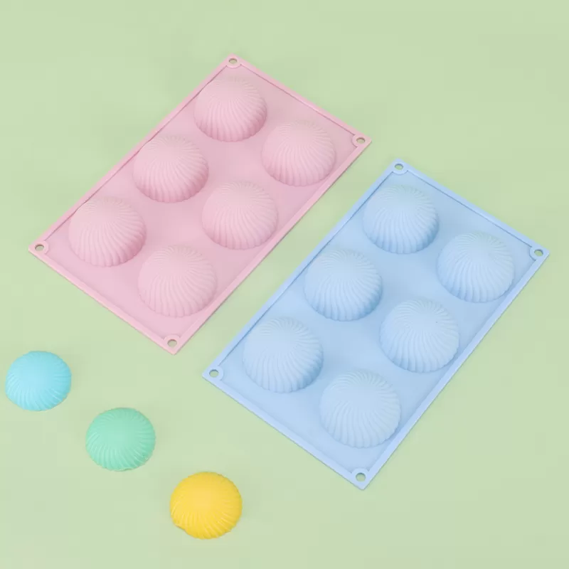 YH-294 Silicone 6-Hole Cake Mold 1