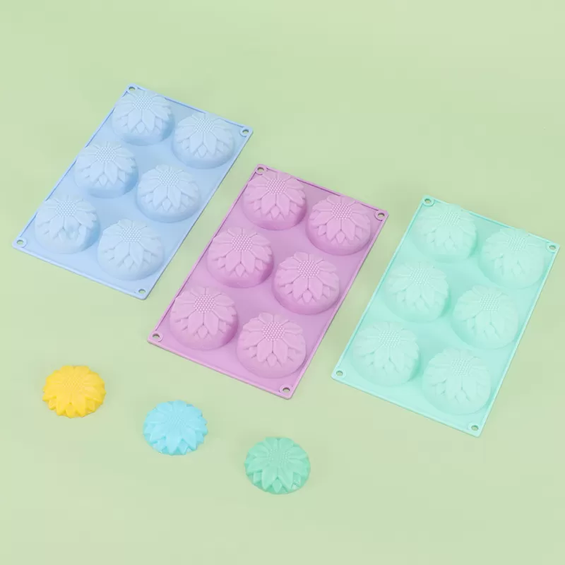 YH-356 Silicone 6-Hole Cake Mold
